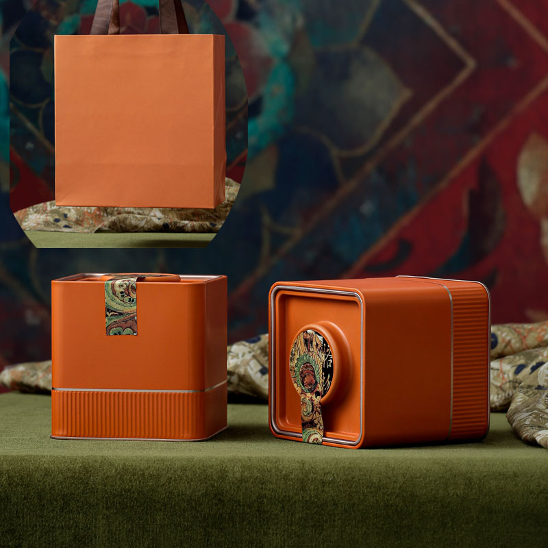 té vacío lata de hierro té blanco retro té verde general caja de regalo vacío caja de embalaje de té a granel árbol antiguo Dianhong Pu 'er caja de té