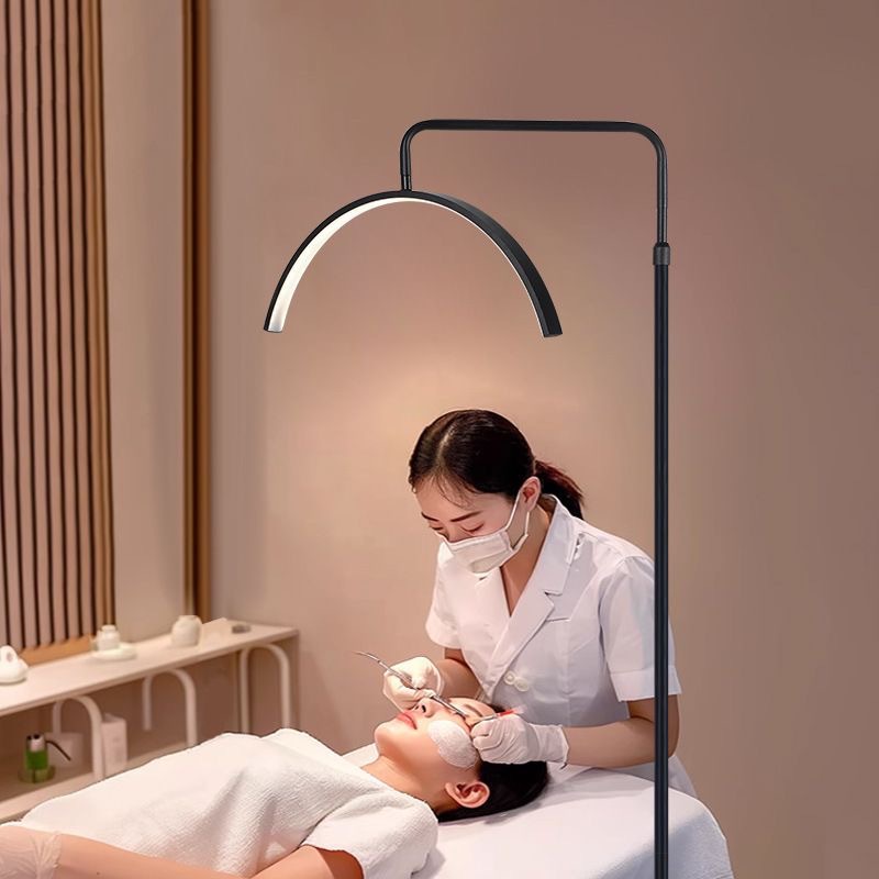 Lámpara de belleza profesional, lámpara de bordado, lámpara de piso de cirugía estética médica, lámpara de ceja especial para pestañas de belleza en forma de U