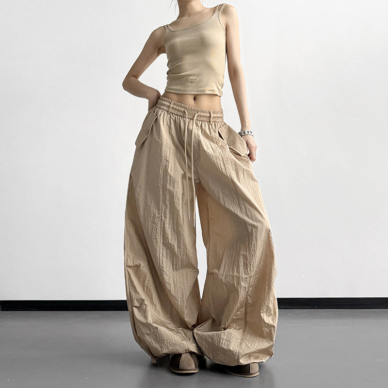 This Year's Trendy 2026 Spring New Style Hiking Outdoor Pants for Women, Loose Fit, Slimming, Versatile, Casual Sports Cargo Pants