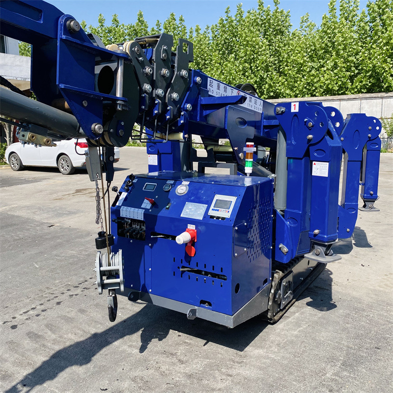 小型履带蜘蛛吊车自行走小空间遥控蜘蛛吊工程安装全液压机械聚坤