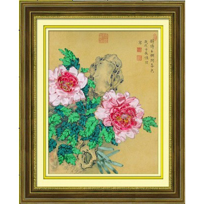 Nueva cinta bordado tridimensional bordado hecho a mano bricolaje colgando pintura sala de estar dormitorio estudio material paquete kit ramo colgante pintura