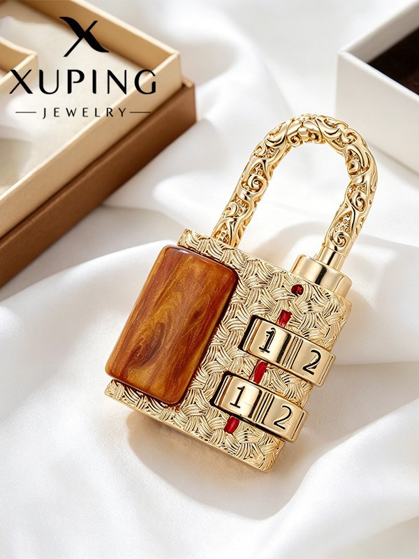Xuping aleación de cobre retro estilo de diseño de nicho de moda se puede modificar la contraseña bolsa candado al por mayor transfronterizo