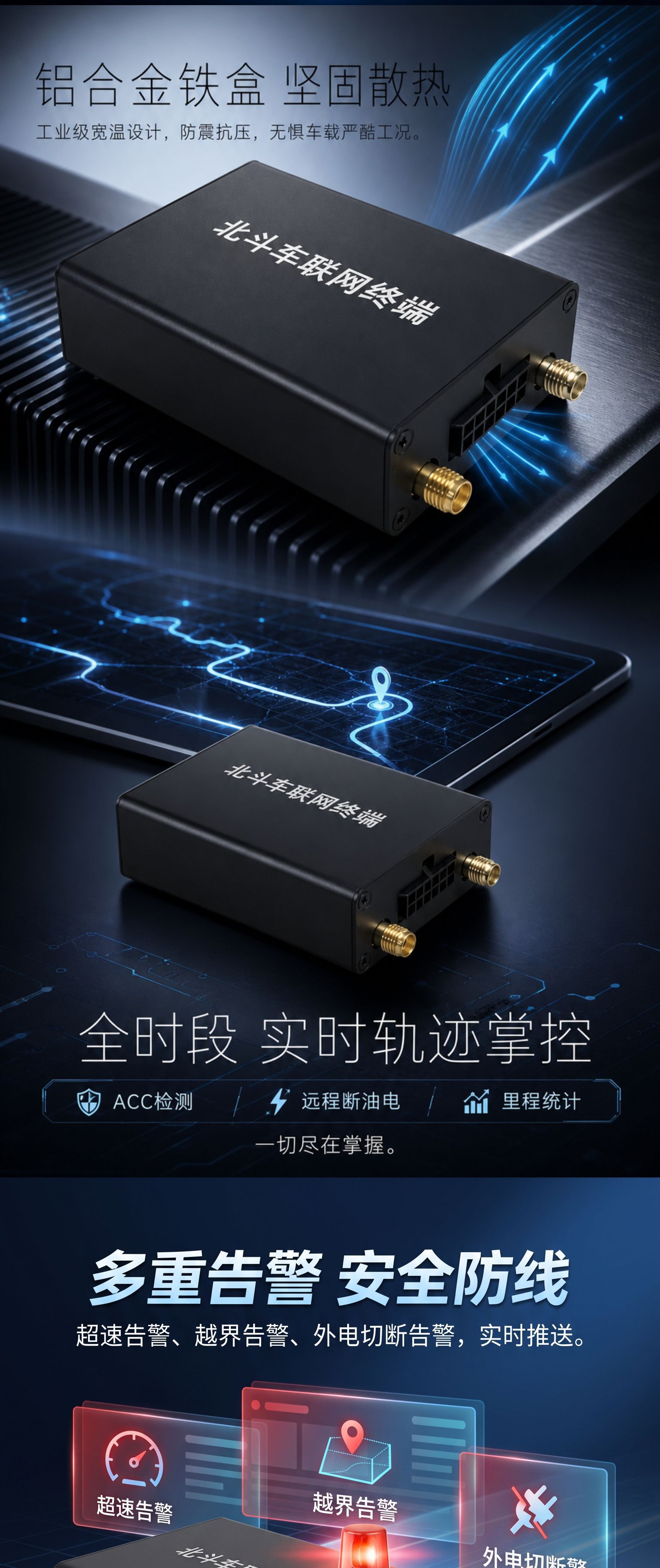 4G single-BDS satellite tracker, real-time vehicle tracking, precise model for fleet management, vehicle-mounted GPS for engineering use, factory