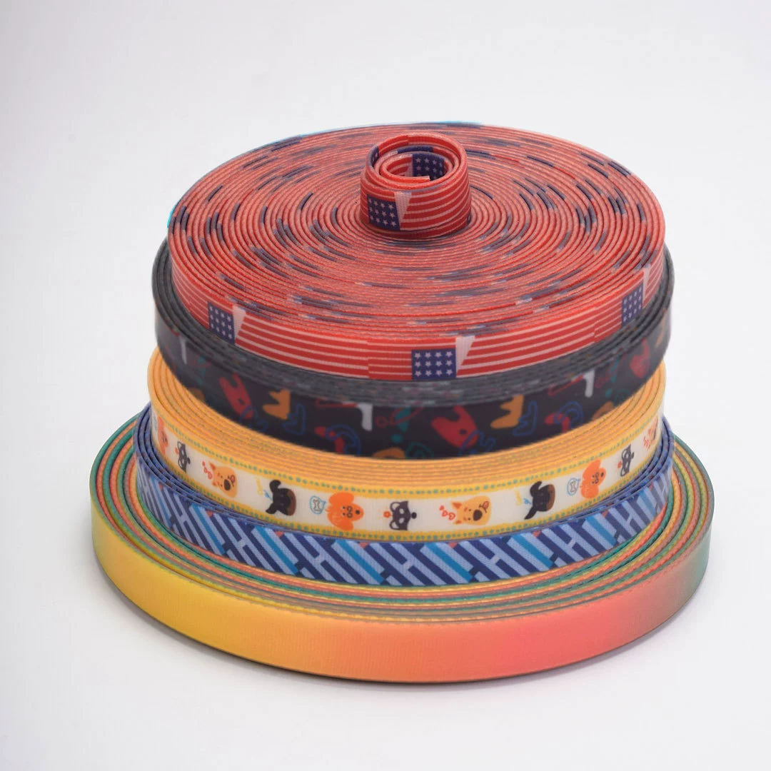 Многоцветный ПВХ для домашних животных клей ленты с фабрикой оптом новинка TPU цветная собачья веревка принт ремни Biothane