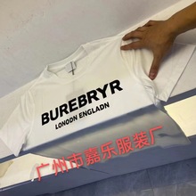 厂家直销高版本外贸男女同款短袖经典字母T桖潮流休闲百搭短袖