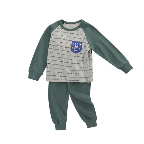 Youth pure cotton underwear set 22 new spring and autumn warm home children's clothing for older children's bottoming autumn clothes and autumn trousers wholesale