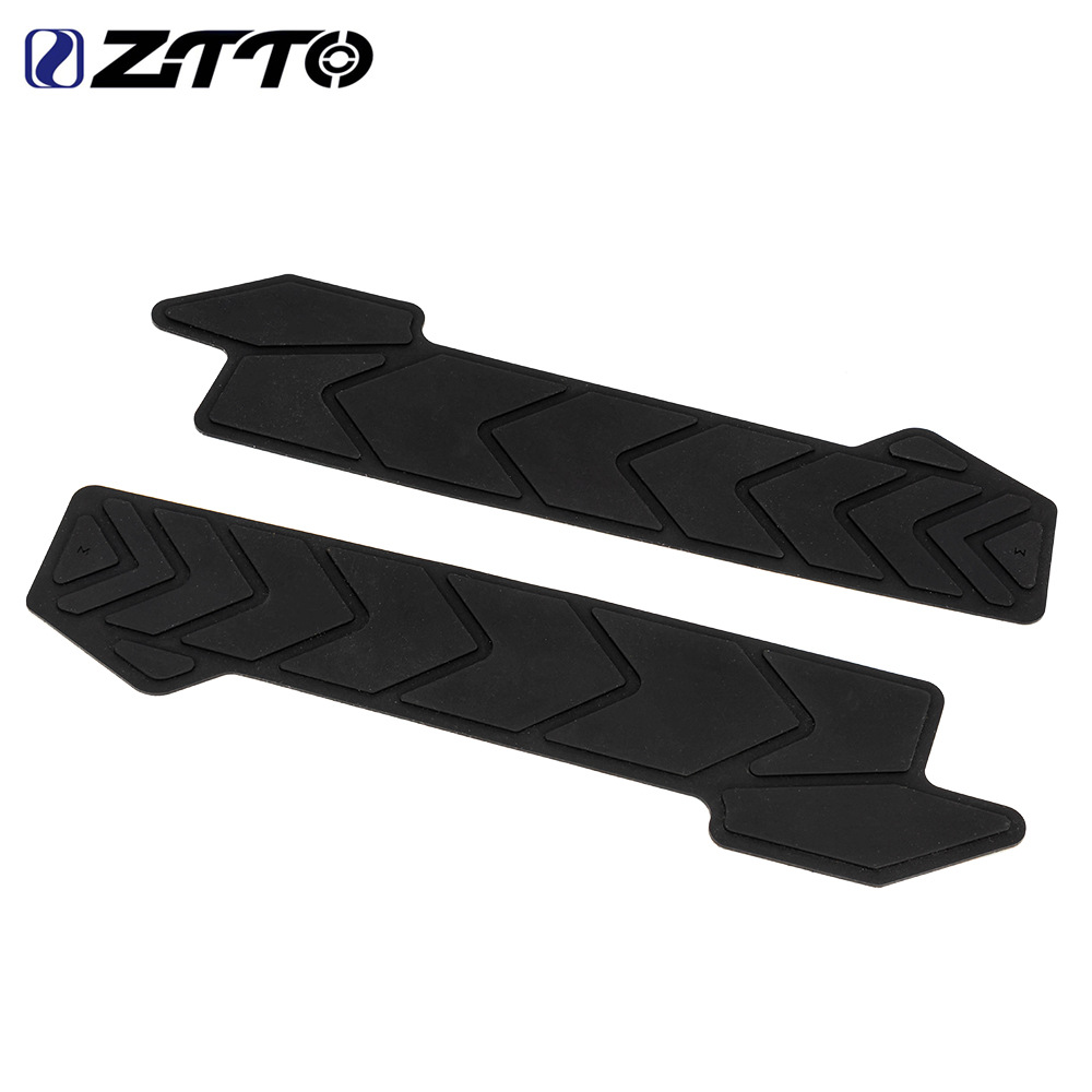 ZTTO Mountain Road Bicicleta Parche protector de cadena de limpieza Parche de goma suave Parche protector de cadena de goma trasera 3M
