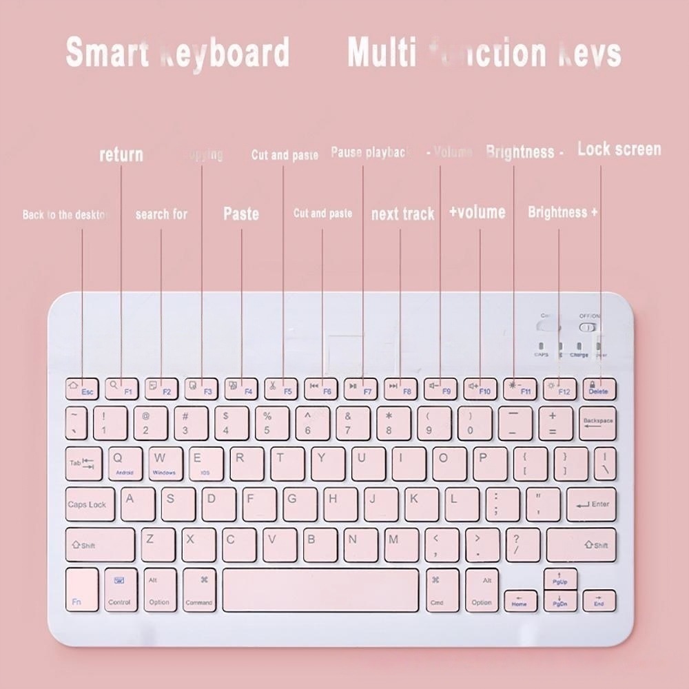 For Huawei Apple Mobile Phone Tablet PC Wireless Keyboard Silent Mouse ipadair4 Bluetooth Keyboard 10 Inch