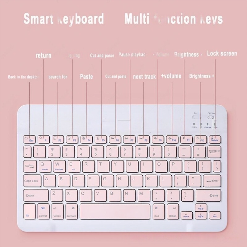 For Huawei Apple Mobile Phone Tablet PC Wireless Keyboard Silent Mouse ipadair4 Bluetooth Keyboard 10 Inch