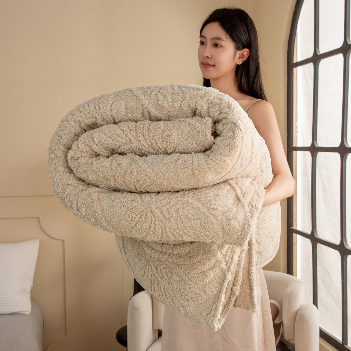 2025 nuevo comercio exterior transfronterizo de terciero grueso torreta manta manta manta manta sábanas de siesta