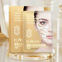 ILISYA GINSENG Полипептидная эссенция Гелевая маска для глаз в форме бабочки Опреснение Сухие линии Тонкие линии Компактное увлажнение