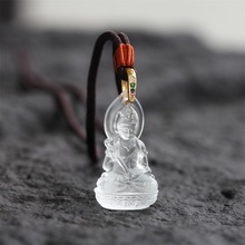 厂家直销惠古琉璃立体八大守护神吊坠观音菩萨项链本命佛结缘礼物