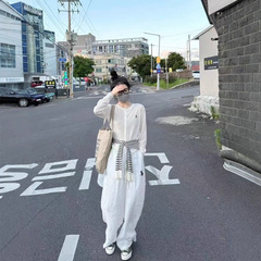 RL披肩三件套松弛套装阔腿裤百搭套装厂家批发