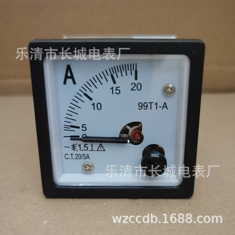 供应长城电表厂 99T1   20/5 交流电流表 指针式
