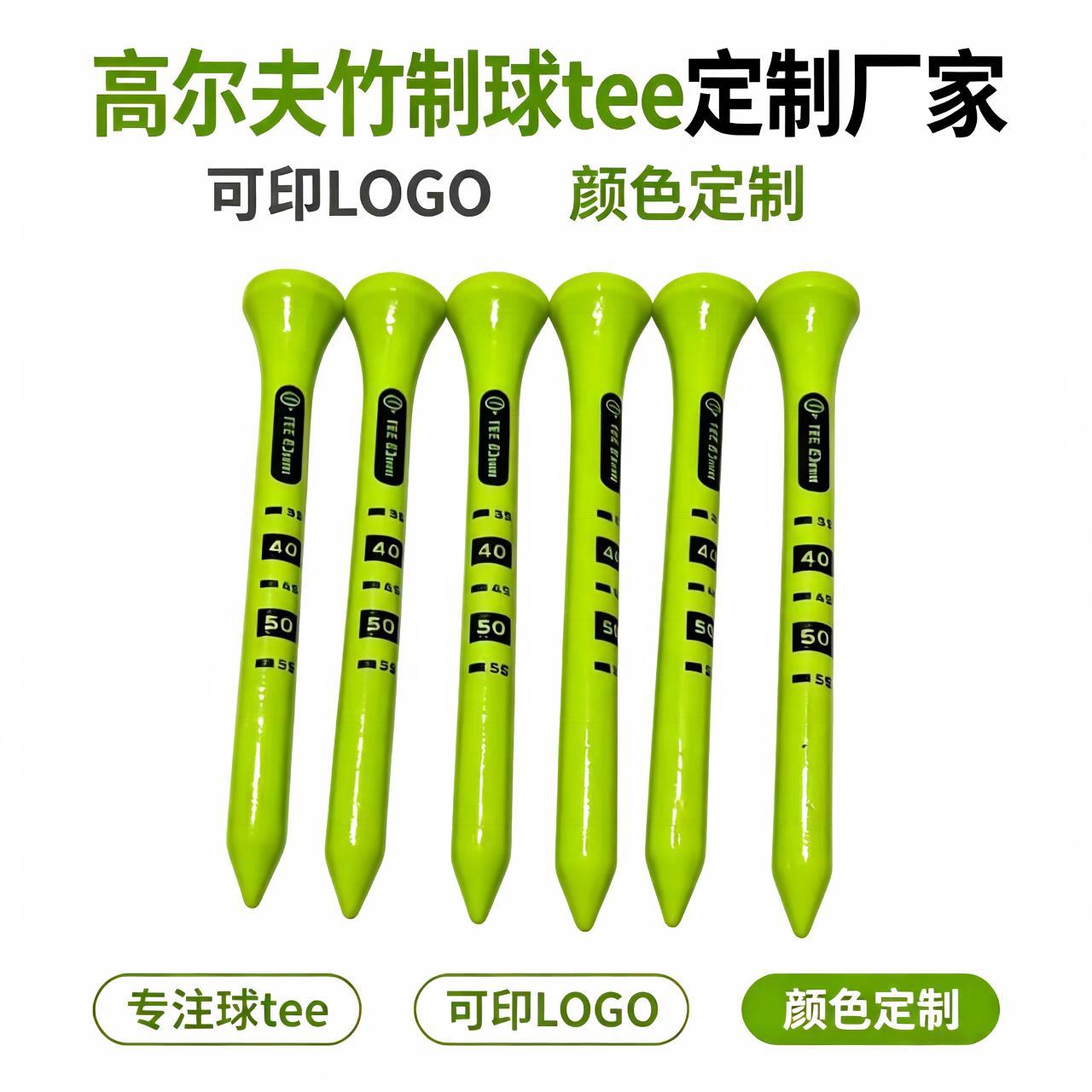 Customized Golf Tees, Bamboo Golf Ball Holders, Golf Spikes, Golf Tees with Logo Printing Manufacturer