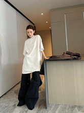 毒家版本现货BL家新款五金配饰穿孔做旧短袖T恤宽松版型男女同款T