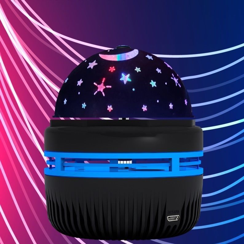 Audio network Small magic ball Sky starry sky Projection lamp vehicle Atmosphere crystal Magic Ball Flash Stage Lights