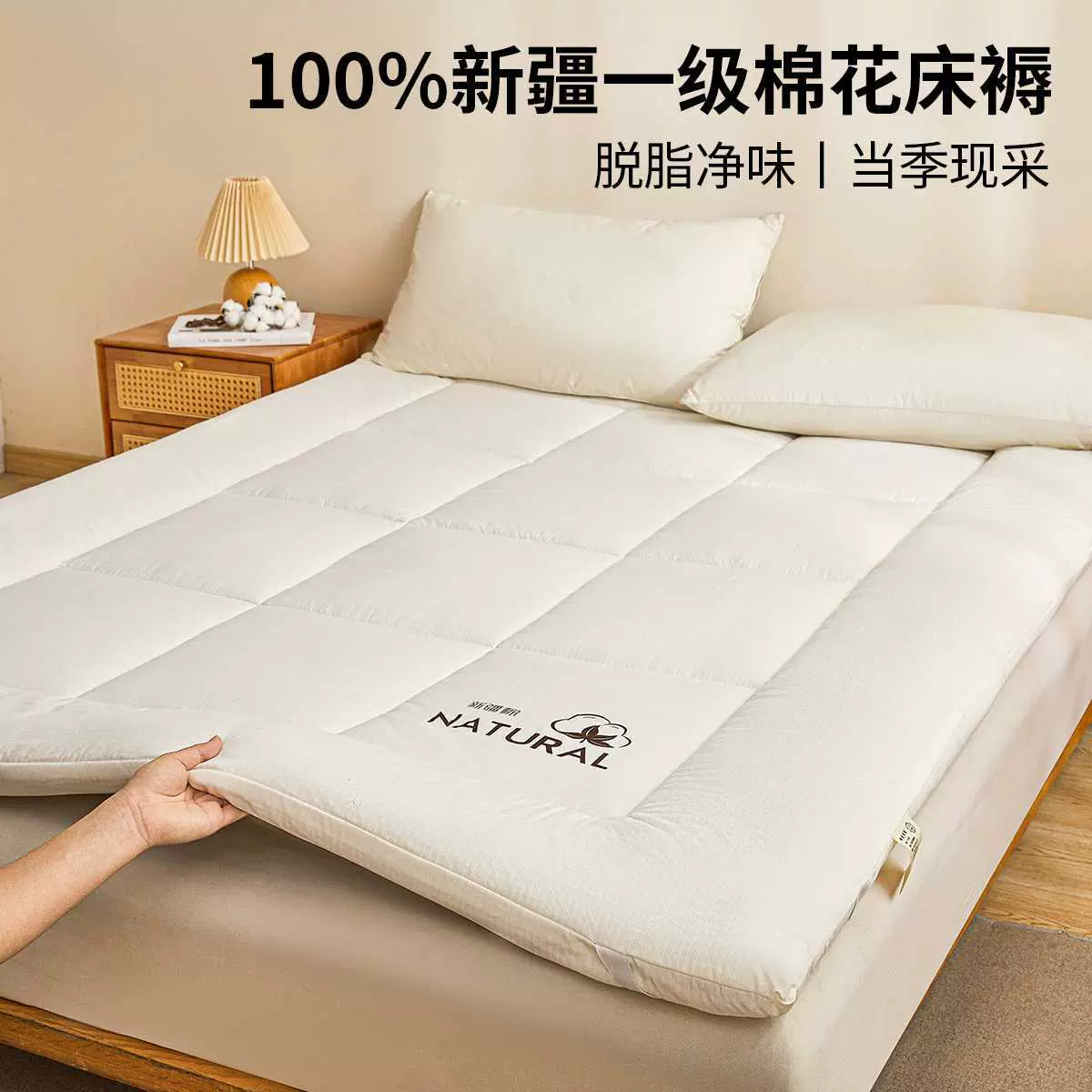新疆棉花床垫遮盖物软垫家用卧室榻榻米学生宿舍单人床褥垫子