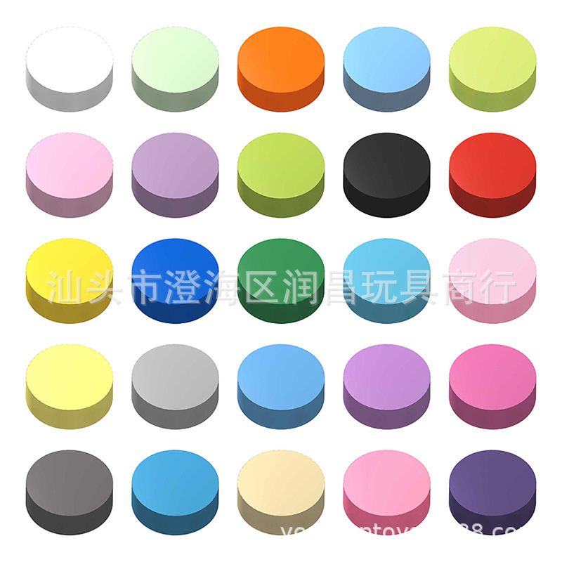 Foreign Trade Cross-border Small Particle Assembled Building Blocks Compatible with 98138 Plane Round Plate 1x1