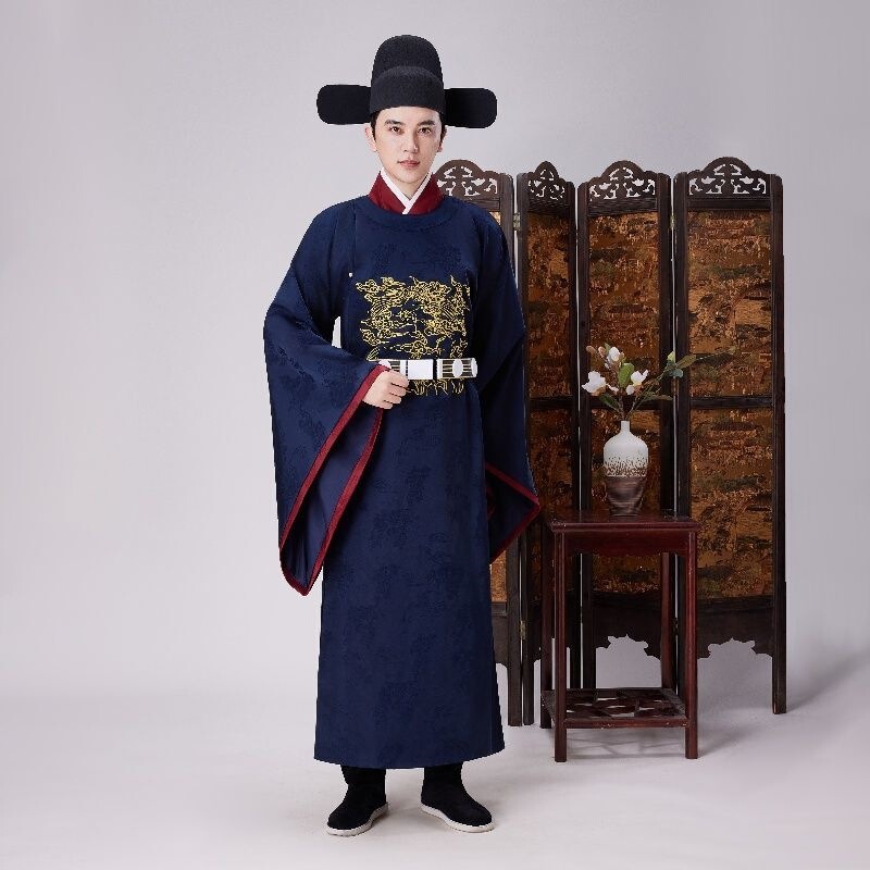 Tang Dynasty-Style Ming Dynasty Official Clothing Hanfu for Men, High-Ranking Official Ming-Style Official Uniform, Court Attire, Prime Minister and Civil Official Performance Costume