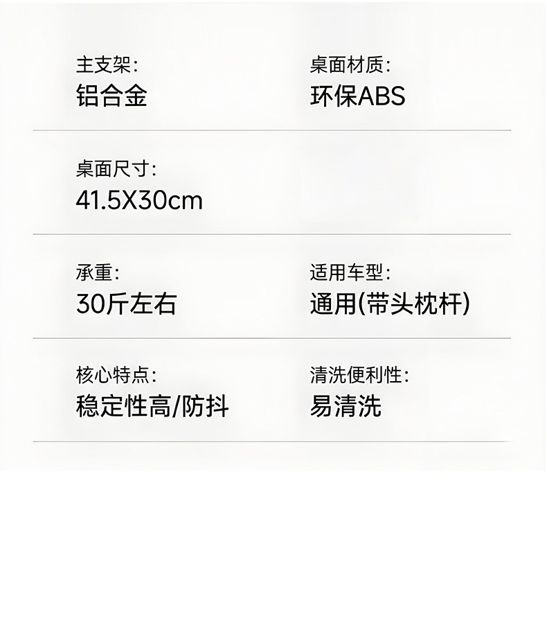 New Car Interior Folding Table for the Back Seat, a Dining Table for Eating in the Car and a Gadget for Watching Shows