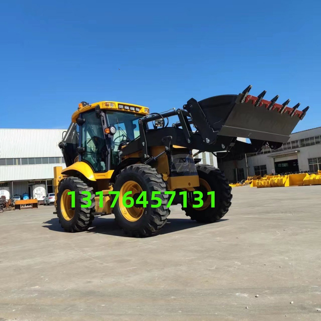 JCB 4CX两头忙挖掘装载机 四轮转向两头忙 挖掘带伸缩臂 蟹型行走