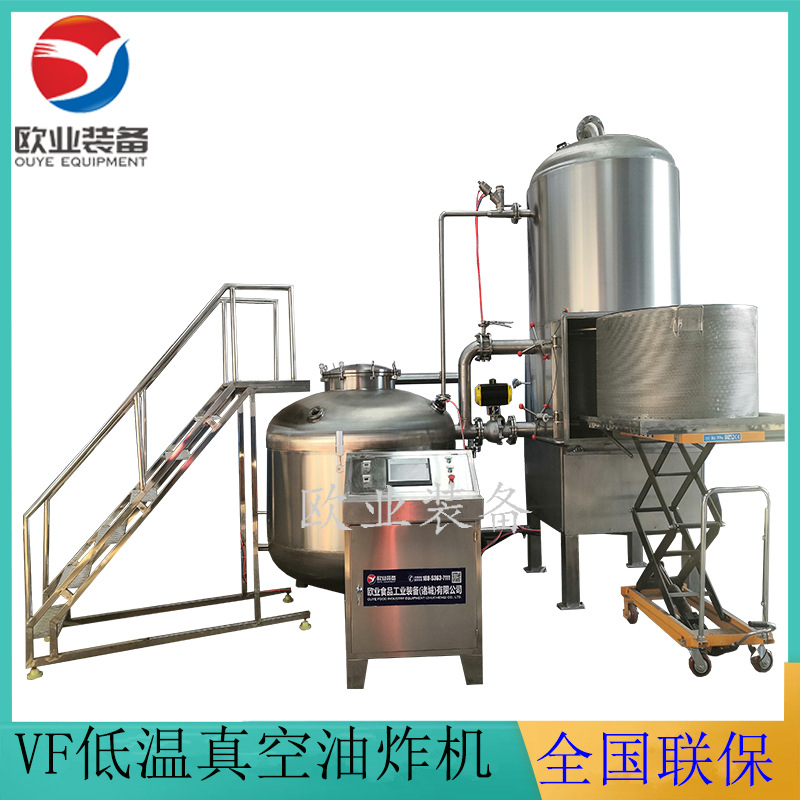 综合什锦果蔬脆片真空油炸机茶树菇油炸设备青刀豆脱水加工油炸机