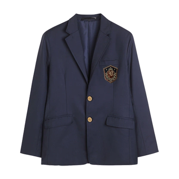 Boys Tibetan blue suit+badge