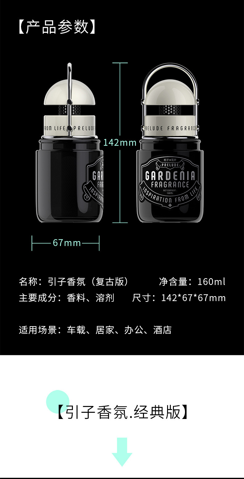 bbdd Car Aromatherapy Retro Edition Introduction Car Seat Type Fragrance Car Interior Decoration Cup Holder Perfume Fragrance
