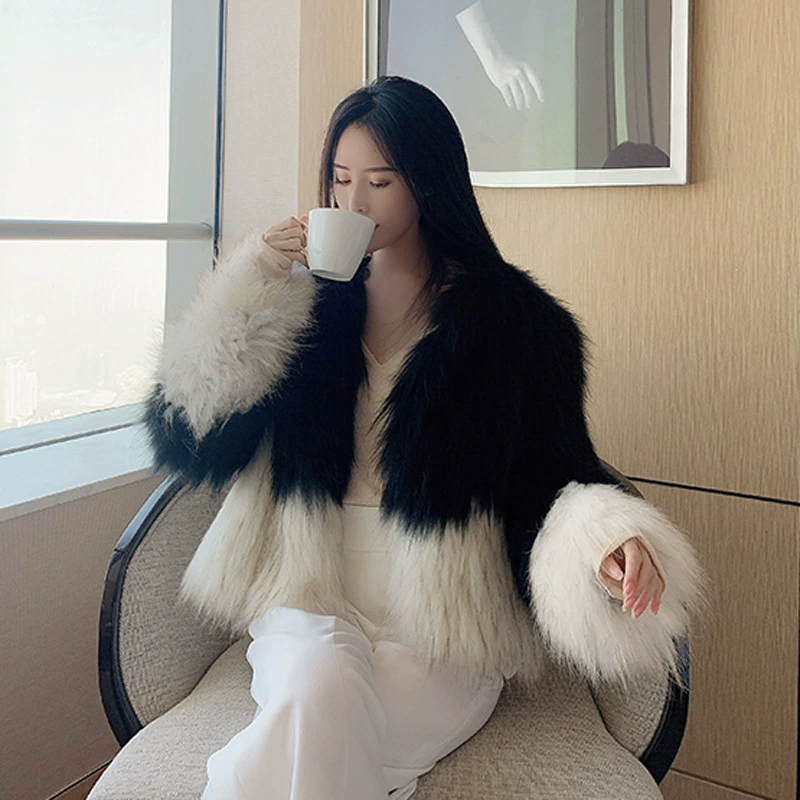 Winter short velvet jacket, 2023, Korean style, gradient