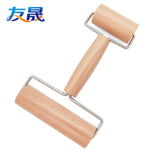 手动擀面杖实木手持木质双头滚轮压饺子皮厨房烘焙工具面粉棍面食