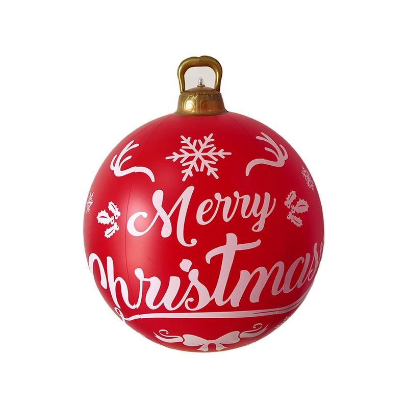 国境を越えた新しい空気入れクリスマスボール環境保護PVCクリスマス室内屋外雰囲気祝日装飾品おもちゃボール|undefined
