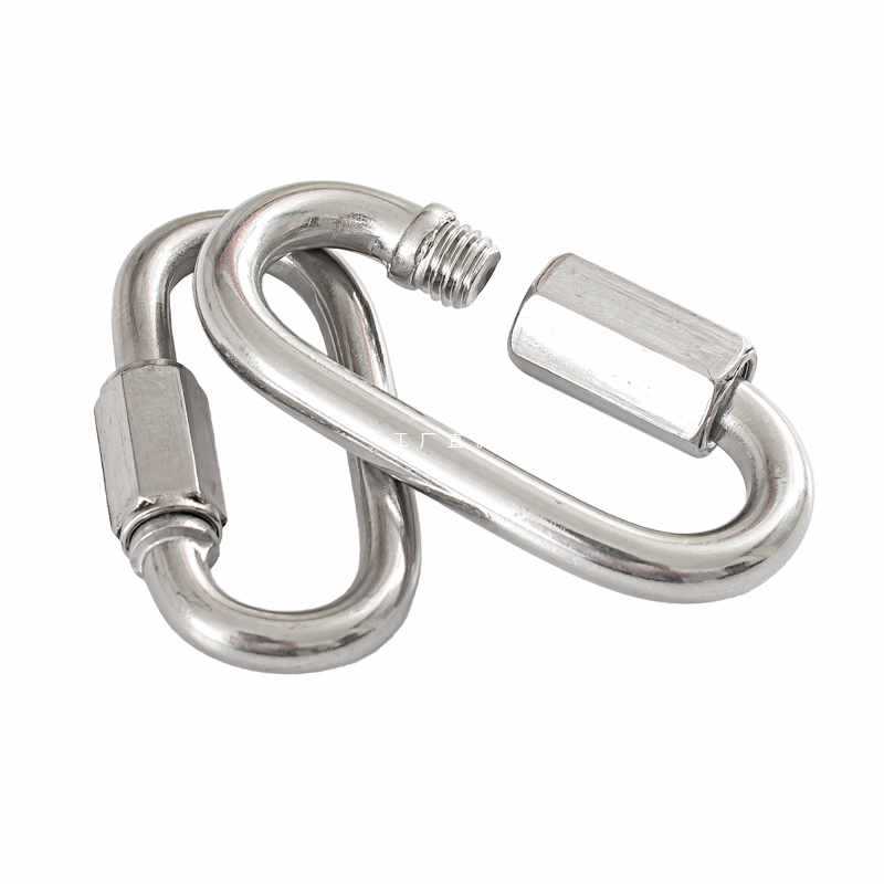 ✅304不锈钢快速接环连接跑道扣连接口梅陇锁三角 滑翔伞扣三角锁