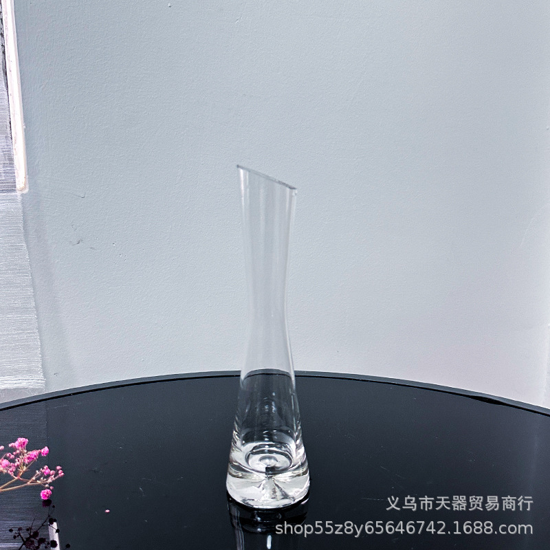 北欧スタイルins風小花瓶客間生け花置物ガラス透明水養花ミニシンプル花器|undefined