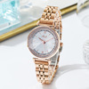 Golden waterproof fashionable steel belt, quartz swiss watch, internet celebrity, pink gold