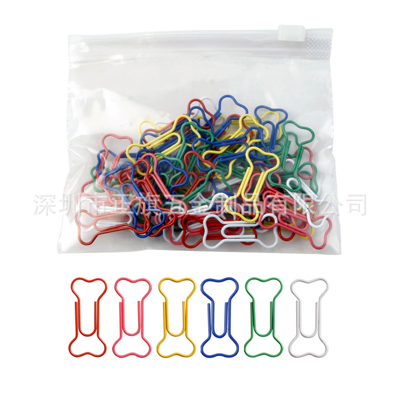 Color transfronterizo metal animal en forma de clip de papel forma creativa clip de papel Oficina marcador titular caja traje