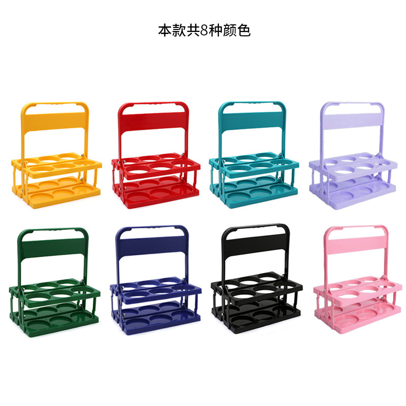 Cesta de cerveza de plástico plegable, soporte portátil de cerveza para bebidas, hervidor deportivo, soporte portátil, soporte para cerveza