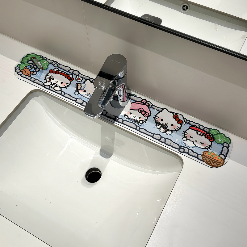 通用水龙头沥水垫防溅水硅藻泥卫生间洗手洗漱台垫厨房水池吸水垫|undefined
