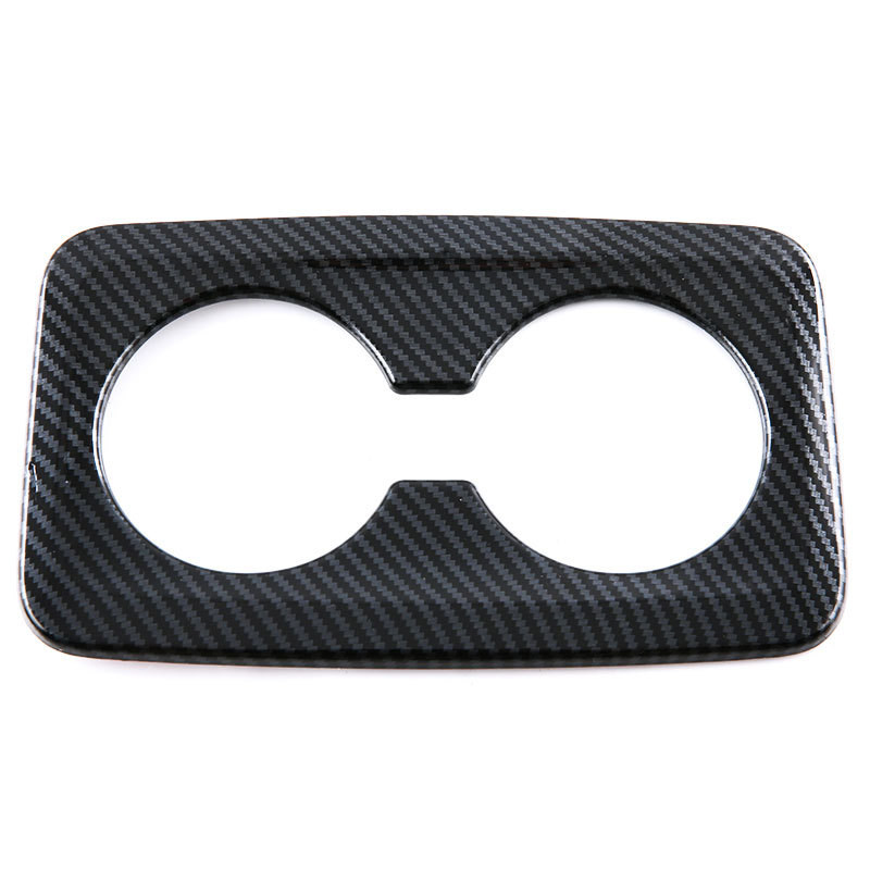 Suitable for 23-25 Models of Bmw X1/Ix1 Rear Armrest Box Water Cup Decorative Frame Interior Modification Carbon Fiber Pattern
