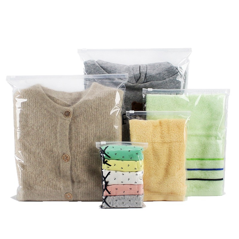 Transparent storage system with zipper