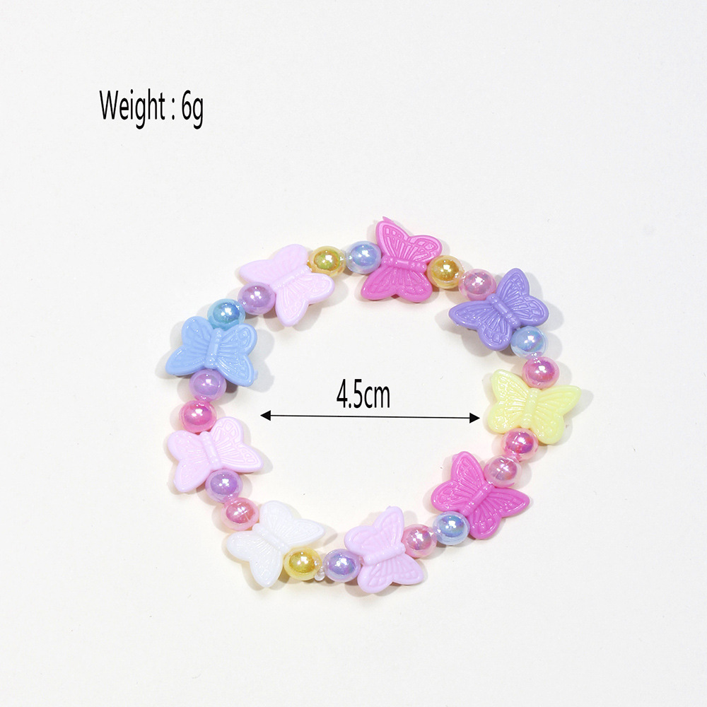 Simple Style Butterfly Arylic Imitation Pearl Kidu0027S Bracelets 1 Piece