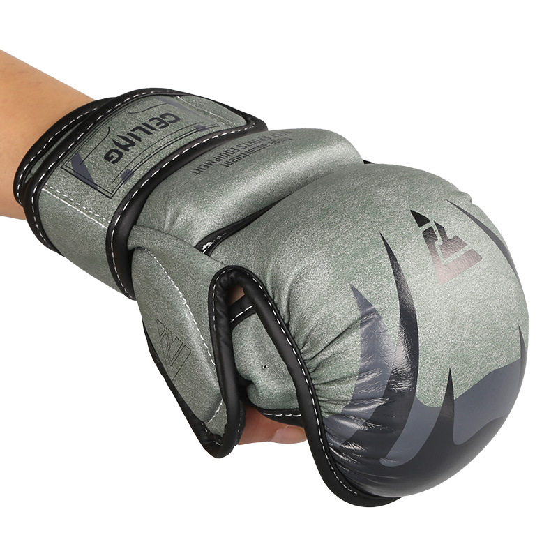 Guantes de lucha de Ceiling Forro grueso Guantes de boxeo para adultos Guantes de boxeo de entrenamiento Sanda para hombres y mujeres