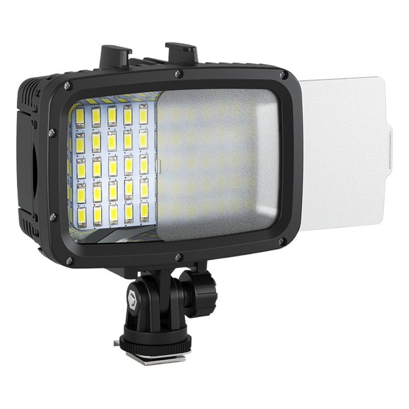 Luz de Buceo Subacuática de Alta Potencia, Apta para Cámaras de Acción GoPro13 y DJI Action5, Resistente al Agua hasta 40 Metros