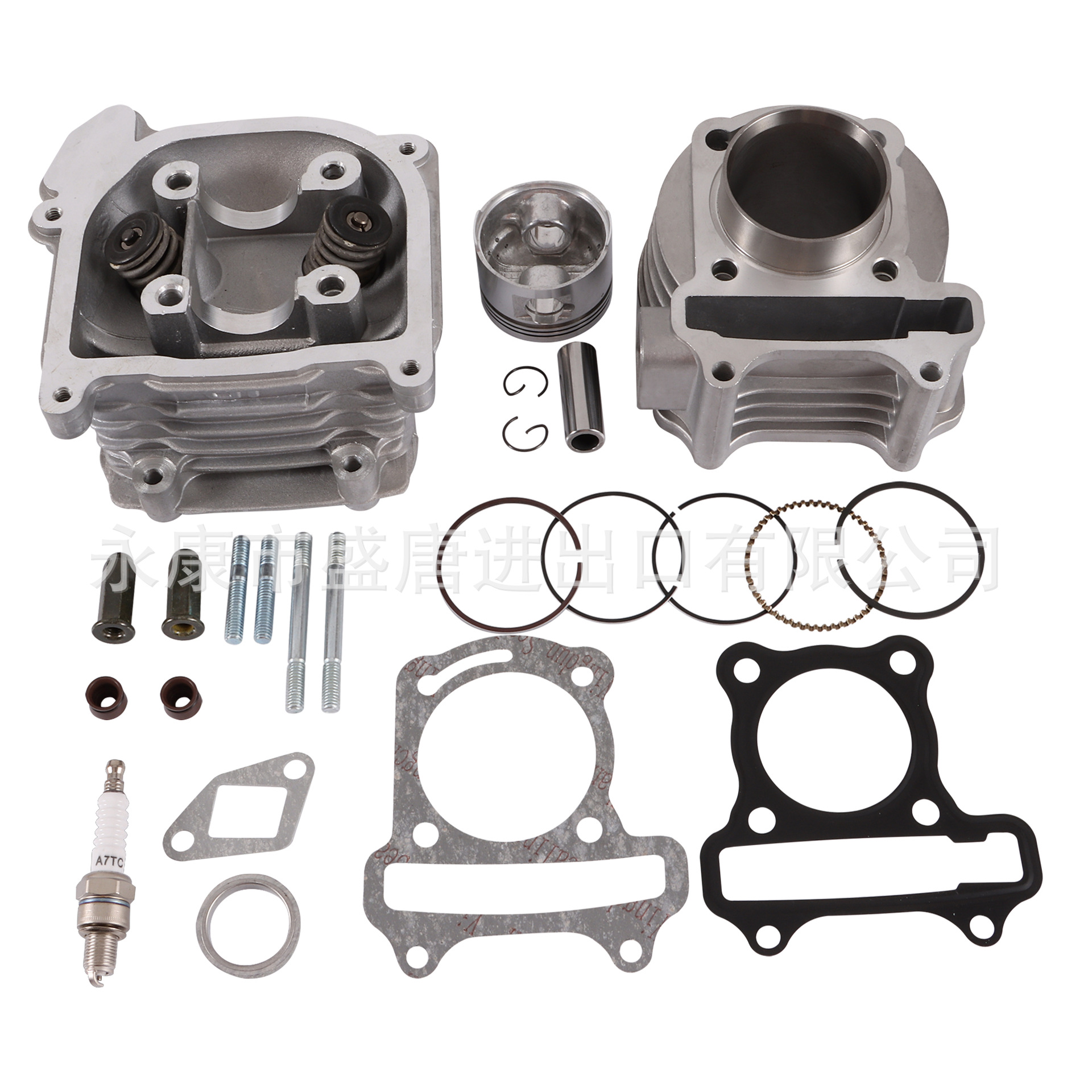 Goofit 47mm Large Diameter Cylinder Kit Cylinder Head Adapts to Gy6 80Cc 139Qmb Atv Kart