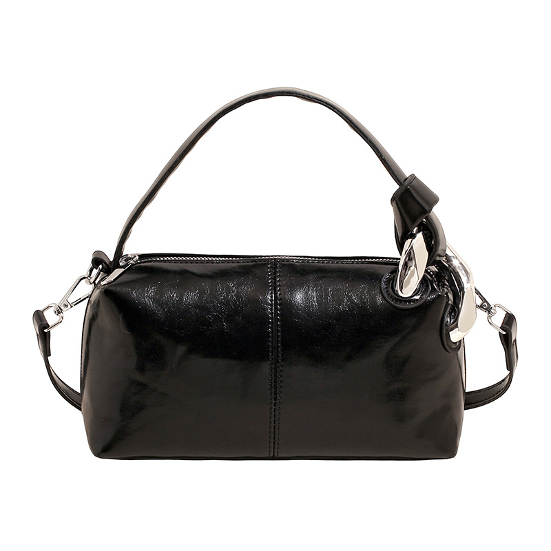 Transfronterizos de alta calidad de tela de cera de aceite bolso de almohada de mano para mujeres 2026 nueva moda lujosa ligera versátil mochila