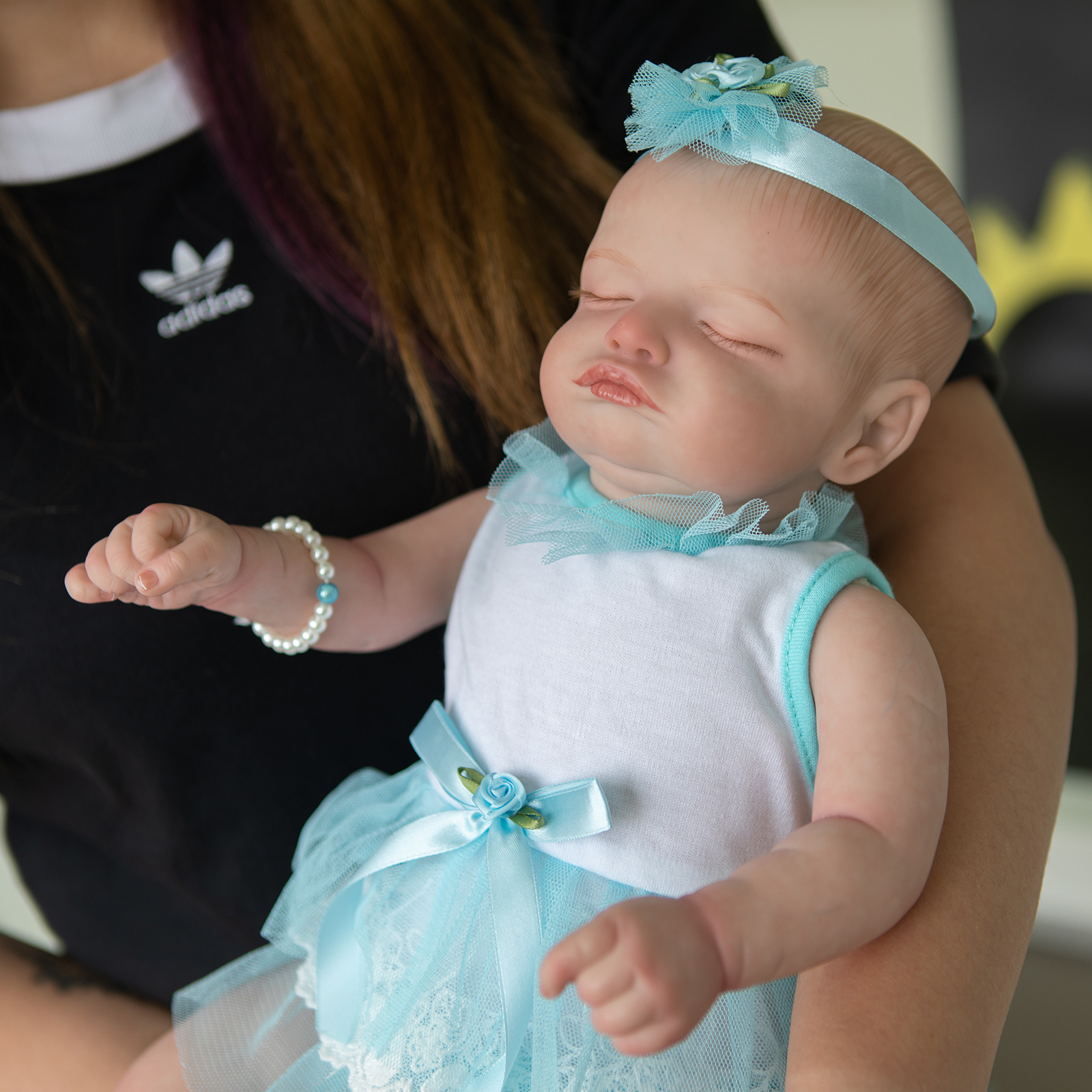 49cm simulación bebé renacido muñeca Rosalie lindo bebé transfronterizo e-commerce suministro de una sola pieza de entrega