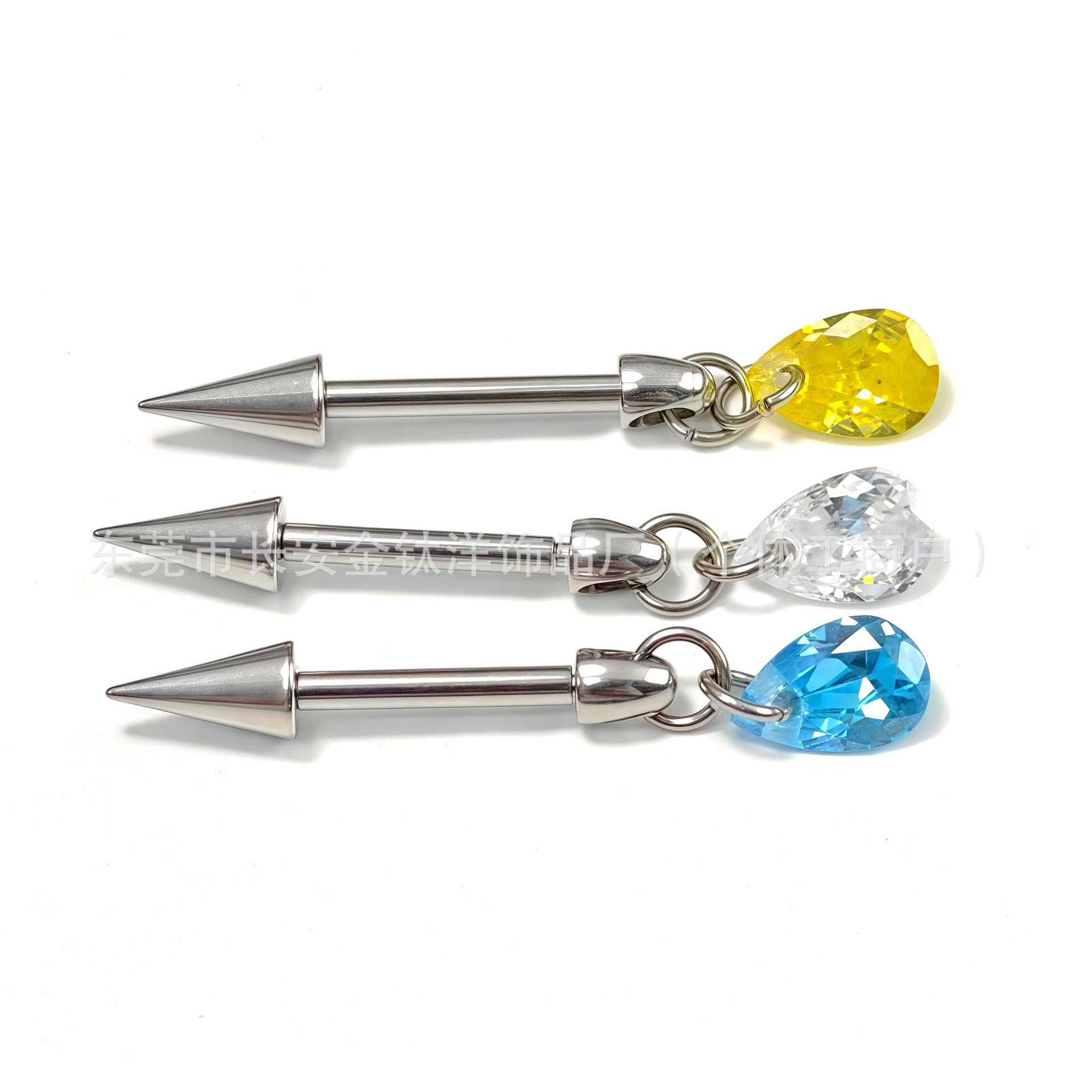 Labret piercing jewelry detail image