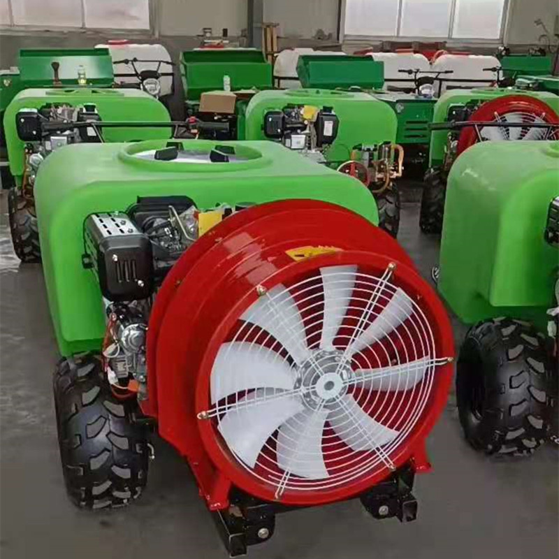 乘坐式果园灭虫打药机 风送式高压弥雾机 双动力驾乘式高喷洒药机