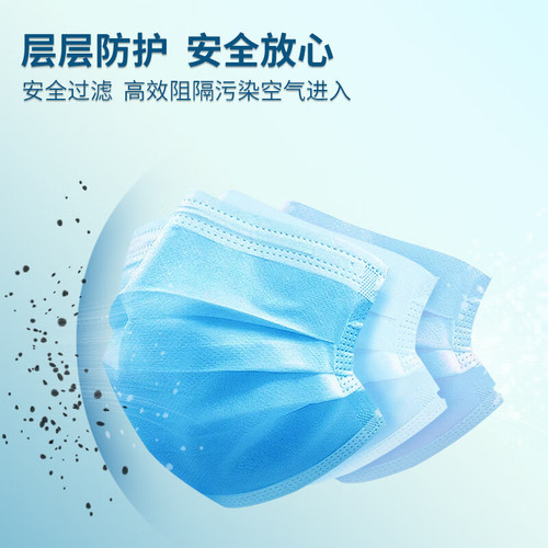 Guanhua 1103 disposable three-layer dust-proof industrial dust high-efficiency filtration household white three-dimensional wholesale