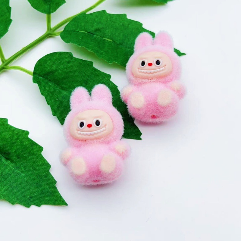 クロスボーダー漫画植毛座り姿勢小さな布ビーズペン diy キーホルダーアクセサリー携帯電話チェーンルースビーズジュエリー|undefined